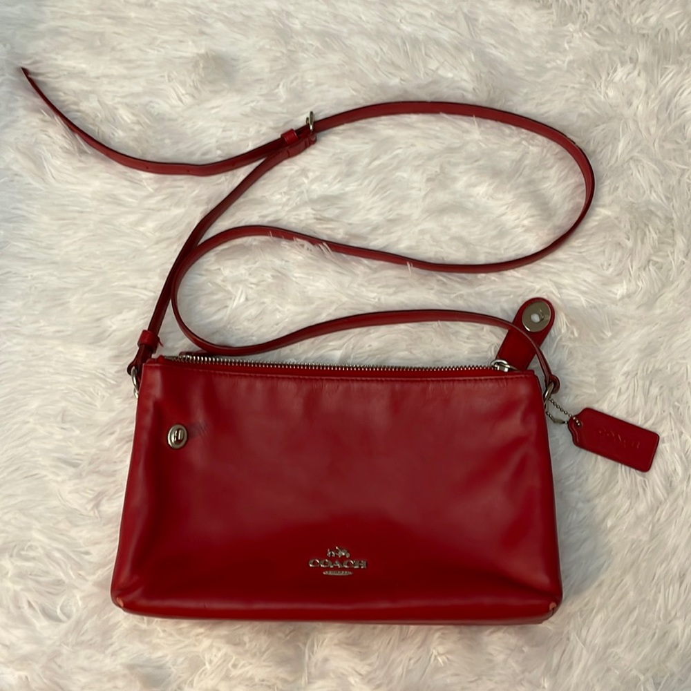 Red Coach Bag - Picture 2 of 8